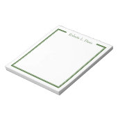 Eenvoudige verfijnde lijnen gepersonaliseerde doua notitieblok (Linkerzijde)