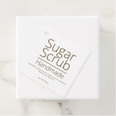 Eenvoudige verfijnde Sugar Scrub Business Hobby Bedankjes Labels (In situ)