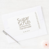 Eenvoudige verfijnde Sugar Scrub Business Hobby Rechthoekige Sticker (Envelop)