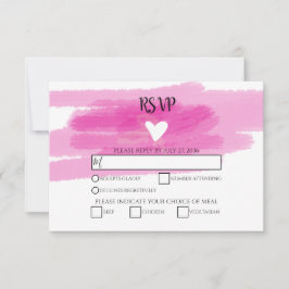 Eenvoudige verflijnen en hartwuwkaarten met RSVP-k RSVP Kaartje