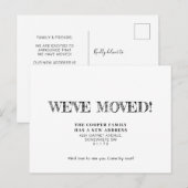 Eenvoudige verhuisberichtkaart aankondigingskaart (Voorkant / Achterkant)