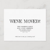 Eenvoudige verhuisberichtkaart aankondigingskaart (Voorkant)