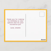 Eenvoudige verjaardag Dank u Kinder foto Briefkaart (Achterkant)