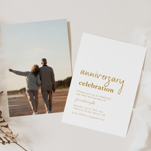 Eenvoudige verjaardagsfeest uitnodiging