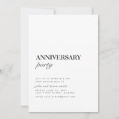 Eenvoudige verjaardagsfeest uitnodiging met foto (Voorkant)