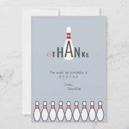 Eenvoudige verjaardagsfeestje voor elke leeftijd S Bedankkaart