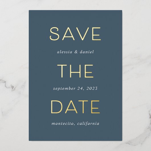 Eenvoudige verklaring | Folie De Kaart Datum opsla (Voorkant)