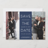 Eenvoudige verklaring | Twee Foto's opslaan op dat Save The Date (Voorkant)