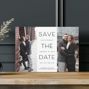 Eenvoudige verklaring Twee Foto's opslaan op dat Save The Date