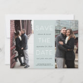 Eenvoudige verklaring | Twee Foto's opslaan op dat Save The Date (Voorkant)