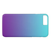 Eenvoudige verloopachtergrond Paars Turquoise Blue Case-Mate iPhone Case (Achterkant (Horizontaal))