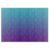 Eenvoudige verloopachtergrond Paars Turquoise Blue Snijplank (Voorkant)