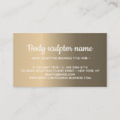 Eenvoudige verloopmetaalstructuur visitekaartje (Achterkant)