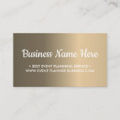 Eenvoudige verloopmetaalstructuur visitekaartje (Voorkant)