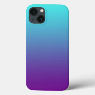 Eenvoudige Verlopende Achtergrond Paars Turquoise Case-Mate iPhone Case