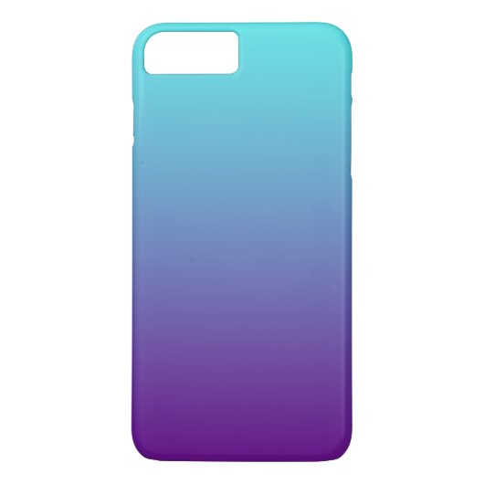 Eenvoudige Verlopende Achtergrond Paars Turquoise Case-Mate iPhone Case (Achterkant)