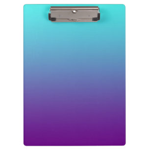 Eenvoudige Verlopende Achtergrond Paars Turquoise Klembord
