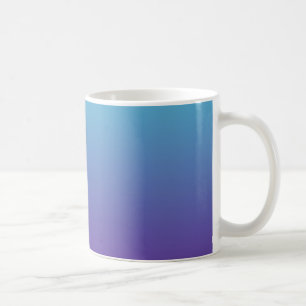 Eenvoudige Verlopende Achtergrond Paars Turquoise Koffiemok