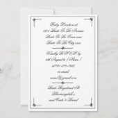 Eenvoudige Verloving Shower Script Names Classic Kaart (Achterkant)