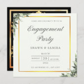 Eenvoudige verlovingskaart kaart (Voorkant / Achterkant)