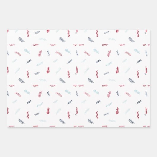 Eenvoudige Verpakking Papier Flat Sheet Set van 3 Inpakpapier Vel (Voorkant 3)