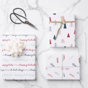 Eenvoudige Verpakking Papier Flat Sheet Set van 3 Inpakpapier Vel