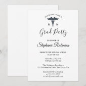 Eenvoudige Verpleegschool Afstuderen Modern Kaart (Voorkant / Achterkant)