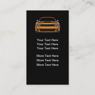 Eenvoudige verticale autothema visitekaartjes