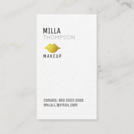 Eenvoudige verticale make-up kunstenaar salon prof visitekaartje