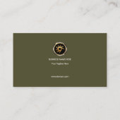 Eenvoudige verticale streepjeslijnen Mechanische t Visitekaartje (Achterkant)