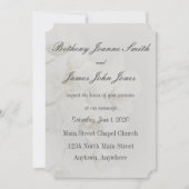 Eenvoudige vervaagde orchidee bruiloft uitnodiging (Voorkant)