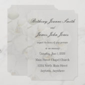 Eenvoudige vervaagde orchidee bruiloft uitnodiging (Voorkant / Achterkant)