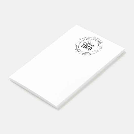 Eenvoudige vervanging van Logo en tekst Post-it® Notes (Schuin)