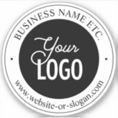 Eenvoudige vervanging van Logo en tekst Sticker (Voorkant)