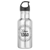 Eenvoudige vervanging van Logo en tekst Waterfles (Voorkant)