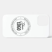 Eenvoudige vervanging van Logo en tekst | wit Case-Mate iPhone Case (Achterkant (horizontaal))