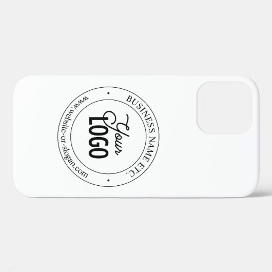 Eenvoudige vervanging van Logo en tekst | wit Case-Mate iPhone Case (Achterkant (horizontaal))