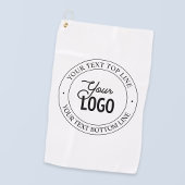 Eenvoudige vervanging van Logo en  tekst | wit Golfhanddoek