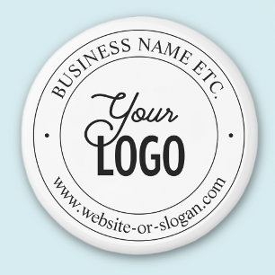 Eenvoudige vervanging van Logo en tekst wit Magneet