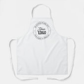 Eenvoudige vervanging van Logo en tekst | wit Schort (Voorkant)