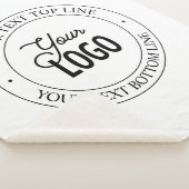 Eenvoudige vervanging van Logo en  tekst | wit Sherpa Deken (3/4)