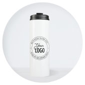 Eenvoudige vervanging van Logo en  tekst | wit Thermosbeker