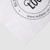 Eenvoudige vervanging van Logo en tekst | wit Tissuepapier (Detail)