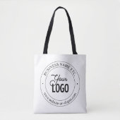 Eenvoudige vervanging van Logo en  tekst | wit Tote Bag (Voorkant)