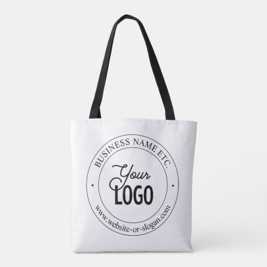 Eenvoudige vervanging van Logo en  tekst | wit Tote Bag (Achterkant)