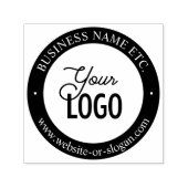 Eenvoudige vervanging van Logo en  tekst Zelfinktende Stempel (Design)