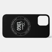 Eenvoudige vervanging van Logo en tekst | Zwart Case-Mate iPhone Case (Achterkant (horizontaal))