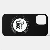 Eenvoudige vervanging van Logo en tekst | Zwart Case-Mate iPhone Case (Achterkant (horizontaal))
