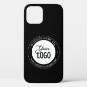 Eenvoudige vervanging van Logo en tekst | Zwart Case-Mate iPhone Case (Achterkant)
