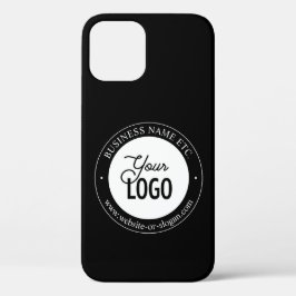 Eenvoudige vervanging van Logo en  tekst | Zwart Case-Mate iPhone Case